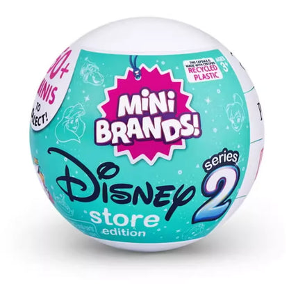 Disney 5 Surprise Capsule Toys Mini Brands Series Cartoon Figures Mystery Blind Box Fashion Surprise Ball Collectible Toys Beauty World Shop