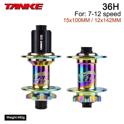 TANKE 120 Click Hub Bearing MTB Hub Front Rear 32 36 Holes Disc Brake Bicycle Hubs 7 8 9 10 11 12 Speed Quick Release 6 Pawl Hub Beauty World Shop