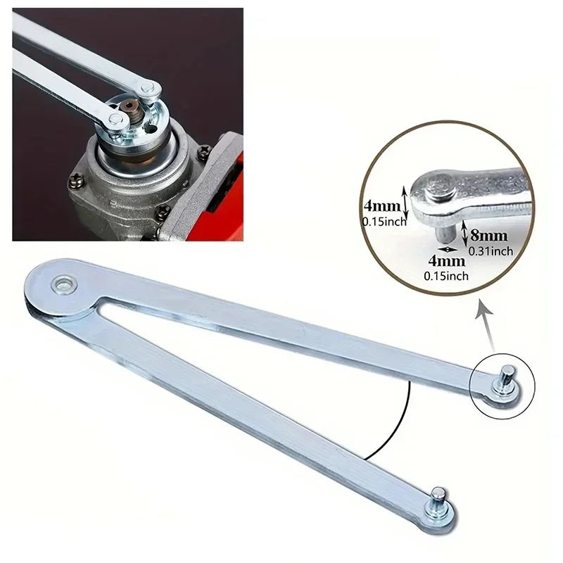 Universal Adjustable Angle Grinder Wrench Pin Wrench, Hand Wrench Pin Pliers Round Nuts (4mm/0.15in) suitable for Angle Grinders Beauty Trend Shop