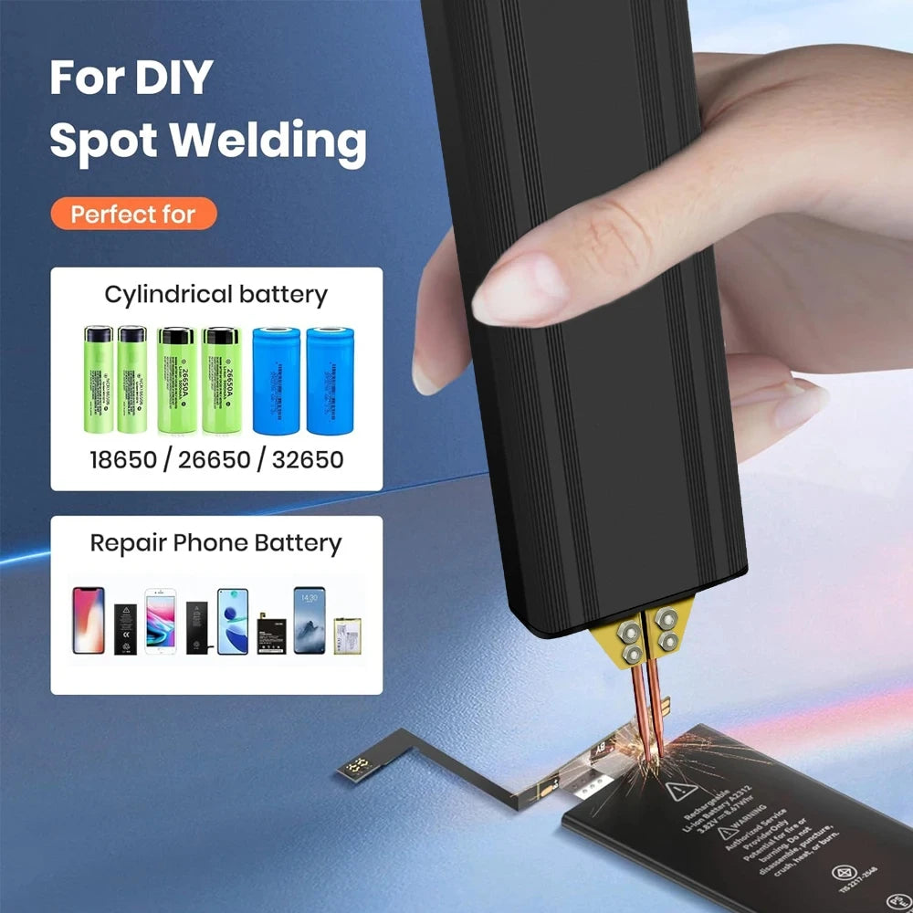 Handheld Battery Spot Welding Machine Portable 18650 Lithium Battery Nickel Sheet Nickel Strip Welding Aluminum Welding Head Beauty World Shop