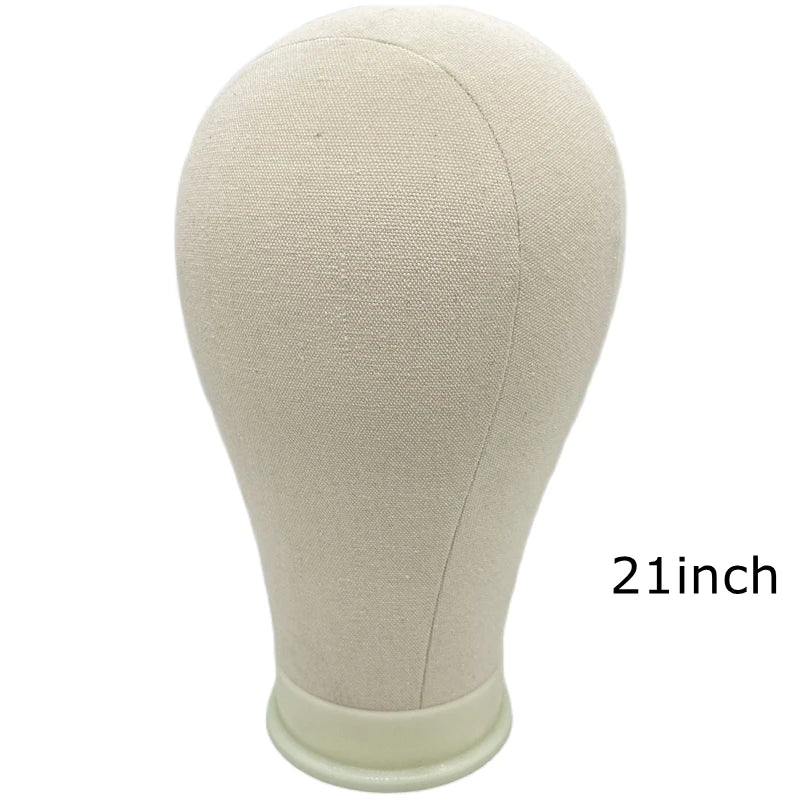 Canvas Block Head Training Mannequin wig Head Display Styling Mannequin Manikin Head Wig Stand wig head Stand Beauty World Shop