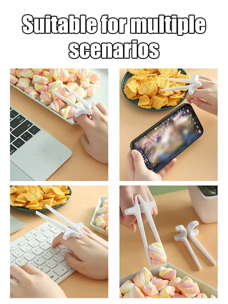 1PC Lazy Fingers Chopsticks - Hands-Free Snack And Game Clip-On Food Holder for Video Streaming No Dirty Hands Required Beauty Trend Shop