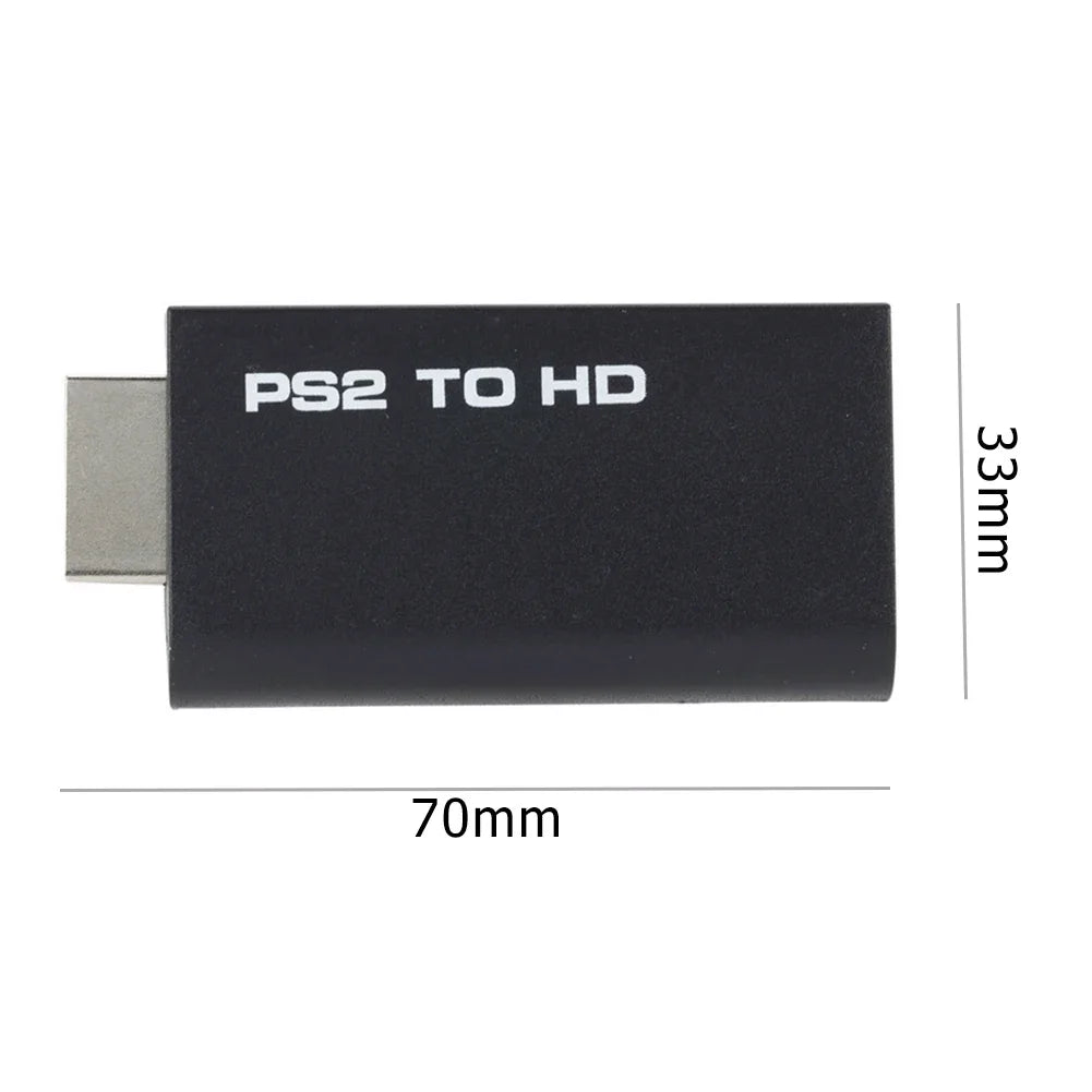 Hdmi To Ps2 Compatible Converter Adapter Audio And Video With 3.5mm Audio Cable Supports Pc All Ps2 480i 480p 576i Display Modes Beauty World Shop