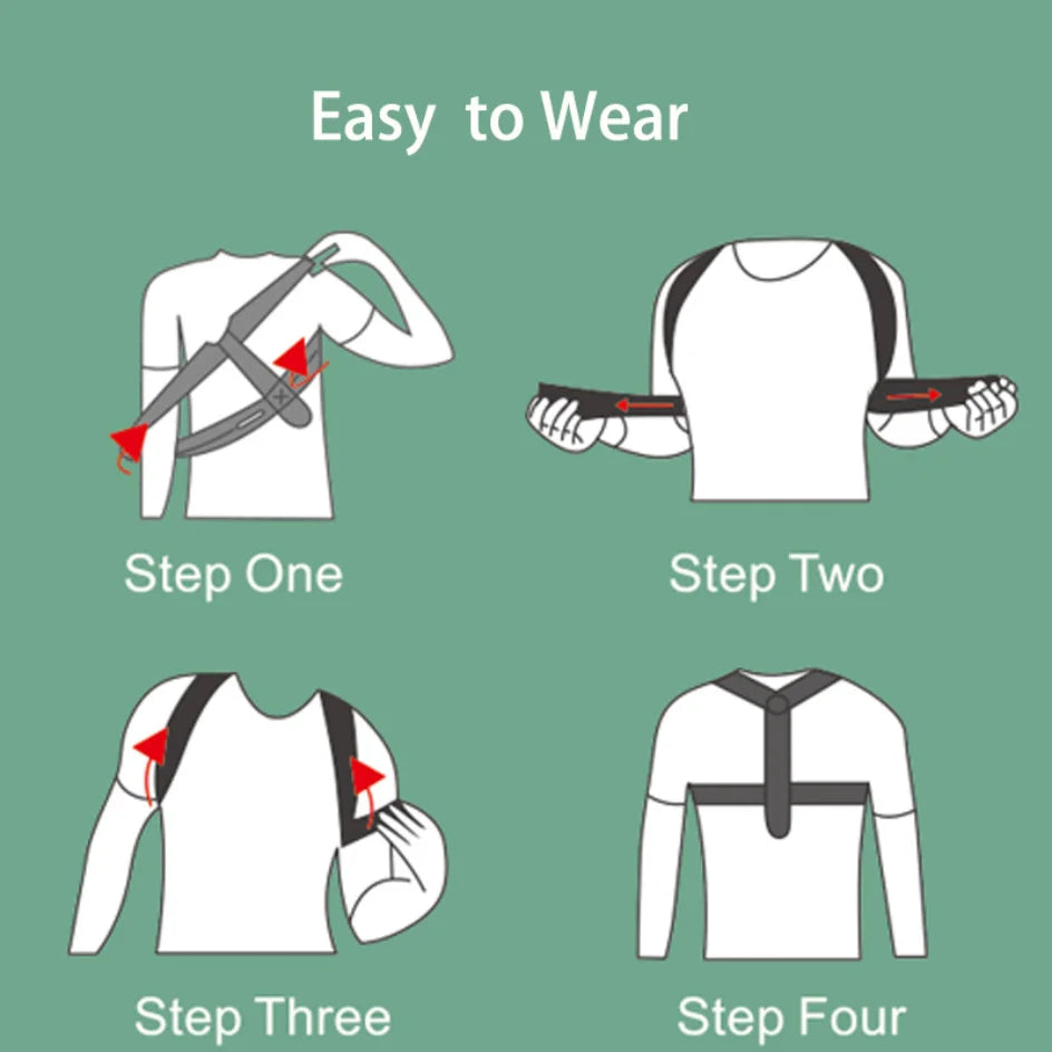 Adjustable Back Shoulder Posture Corrector Belt Clavicle Spine Support Reshape Your Body Home Office Sport Upper Back Neck Brace Beauty World Shop