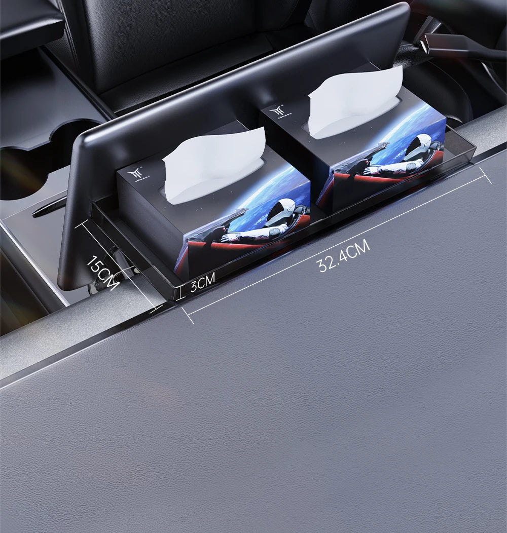 YZ For New Tesla Highland Model 3 Y Juniper Tray Magnetic Under Screen Fold Storage Box ETC Screen Storage Box Accessories Beauty World Shop