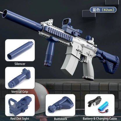 M416 Water Gun Electric Pistol Shooting Toy Full Automatic Summer Shoot Beach Outdoor Fun Toy For Children Boys Girl Adults Gift Beauty World Shop