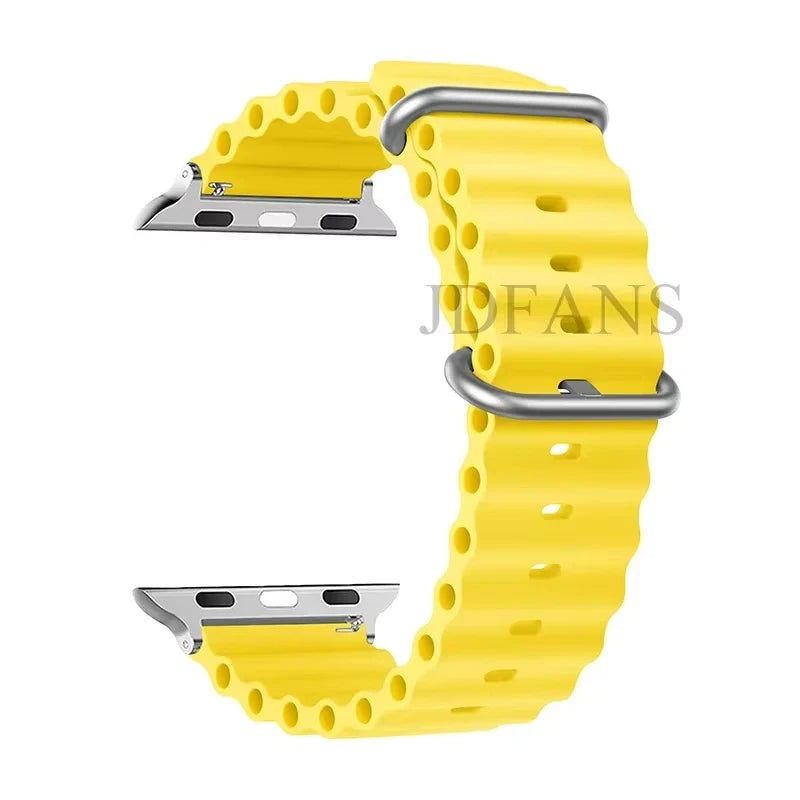 Strap For Apple watch ultra band 49mm 44mm 45mm 41mm 40mm 38mm 44 45 mm 1:1 Original Ocean belt iWatch series 9 10 8 7 se bands Beauty World Shop