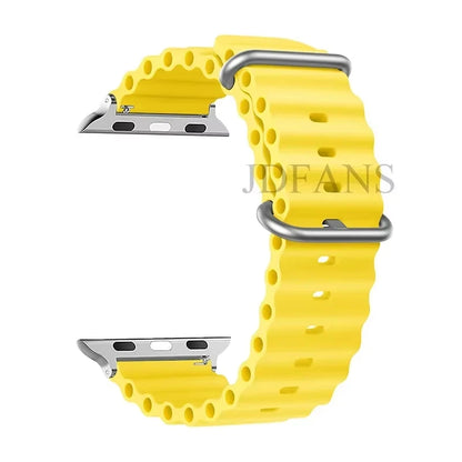 Strap For Apple watch ultra band 49mm 44mm 45mm 41mm 40mm 38mm 44 45 mm 1:1 Original Ocean belt iWatch series 9 10 8 7 se bands Beauty World Shop
