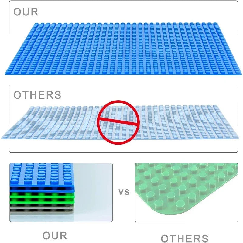 Classic Base Plates 32x32x16x16 Dots MOC DIY Plastic Bricks Baseplates City Dimensions Building Blocks Figures Construction Toys Beauty Fashion