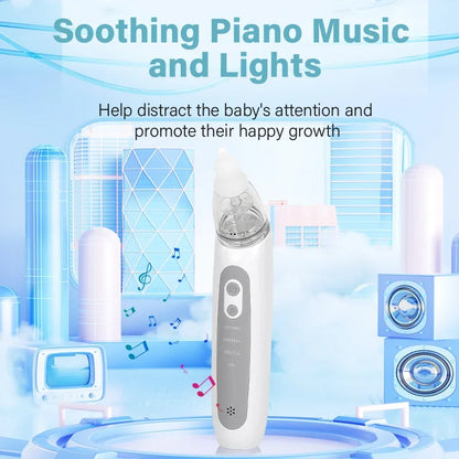 Nasal Aspirator for Baby Electric Nose Aspirator for Toddler Nose Sucker Automatic Nose Cleaner with Music and 3 Silicone Tips Beauty Trend Shop