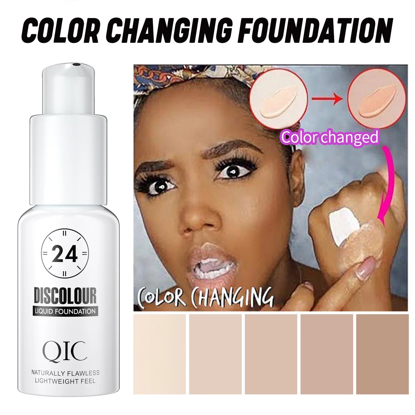 Foundation Magic Color Changing Foundation Liquid Soft Matte Long Lasting Hydrating Makeup Base Beauty World Shop