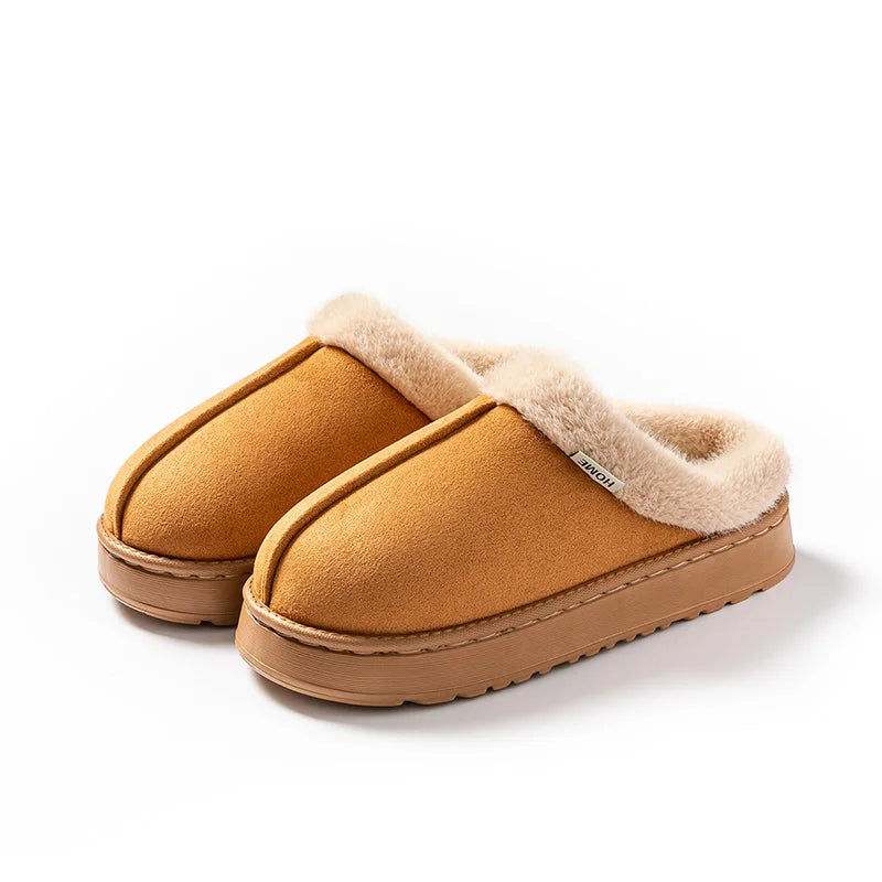 Fashion Women Fluffy Slippers for Autumn and Winter Indoor EVA Thick Sole Anti-Slip and Warm Unisex Slippers for Winter Beauty World Shop