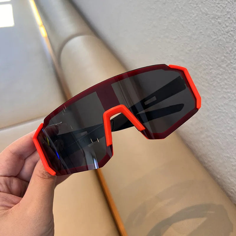 Hiking 2pcs Cycling Anti Light Glasses Men Women UV400 Sandproof Eye Protector Shades Outdoor Sports Goggle Anti Radiation Lens Beauty World Shop