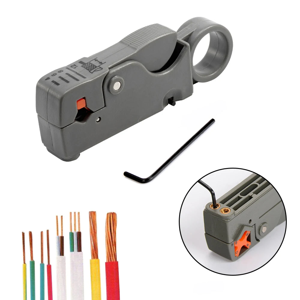 Stripping Pliers Decrustation Wire Cable Tools Stripper Stainless Steel  Hexagon Wrench Accessorie Insulated Electrical Straight Beauty World Shop