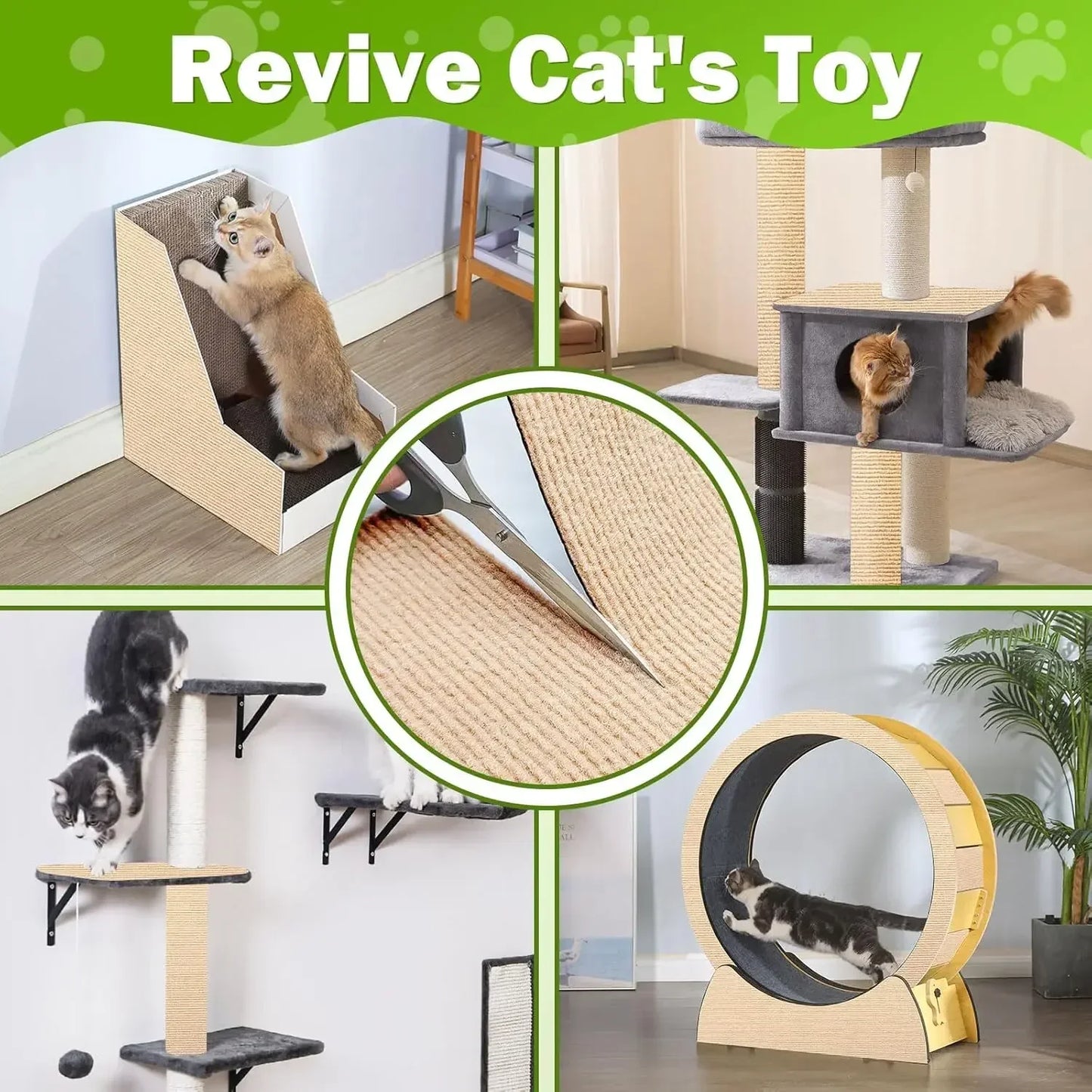 Trimmable Self-Adhesive Carpet Cats Scratch Board Wall Anti Cat Scratch Sofa Diy Cats Scratch Board Sofa Protection Paws Sharpen Beauty World Shop