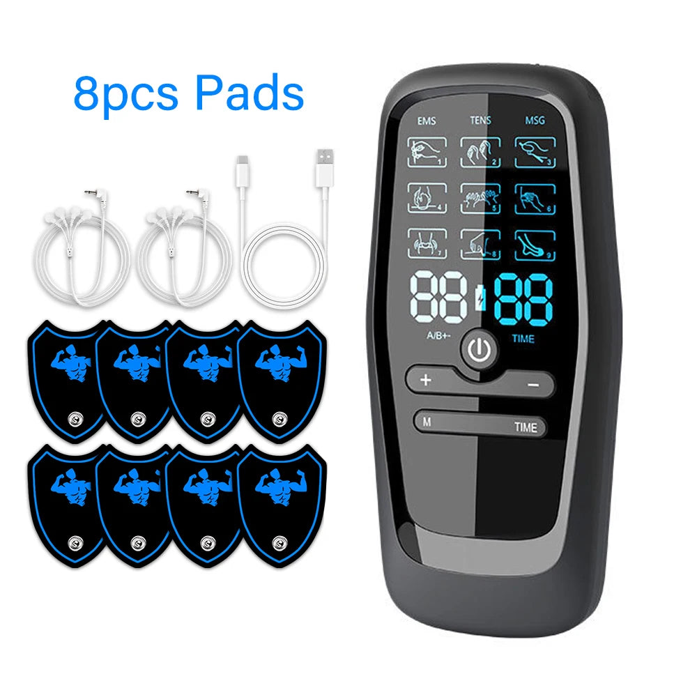 Physiotherapy Tens Muscle Stimulator Electric Ems Acupuncture Body Massage Digital Therapy Slimming Machine Electro Stimulator Beauty World Shop