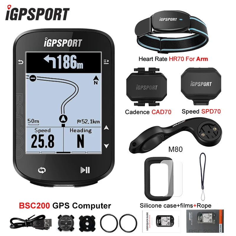 IGPSPORT BSC200 GPS Cycle bike Computer Wireless Speedometer Bicycle Digital ANT+ Route Navigation Stopwatch Cycling Odometer Beauty World Shop