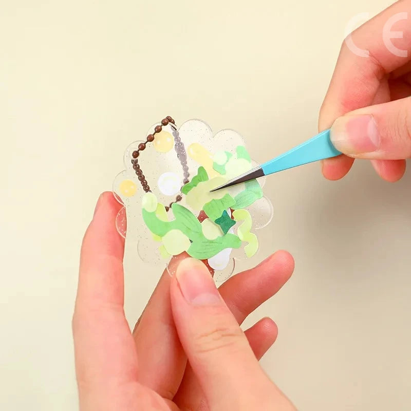 2pcs Tweezers Creative Macaroon Color Clip for DIY Decroative Journal Diary Scrapbook Sticker Tool Back To School Student Supply Beauty World Shop