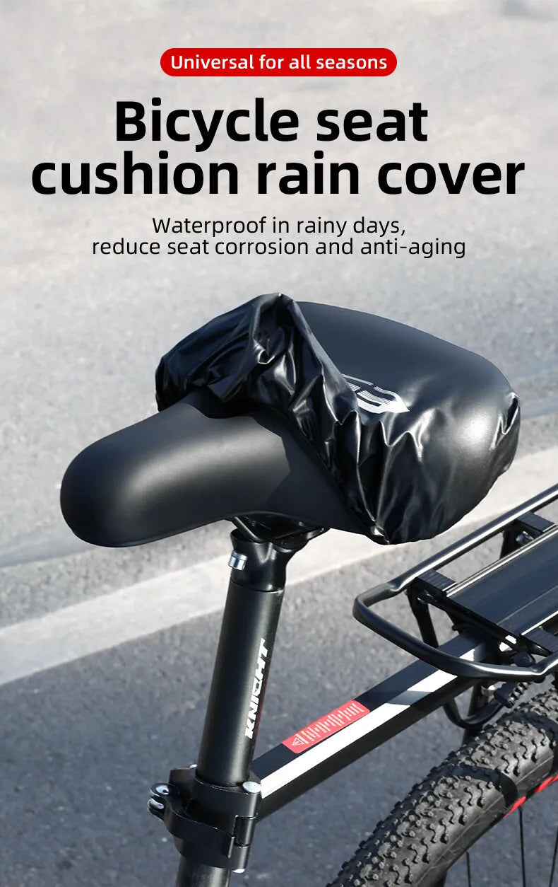 Waterproof Bicycle Saddle Cover High Elastic Road Bicycle Seat Cover Foldable Portable MTB PVC Saddle Cover Bike Accessories Beauty World Shop