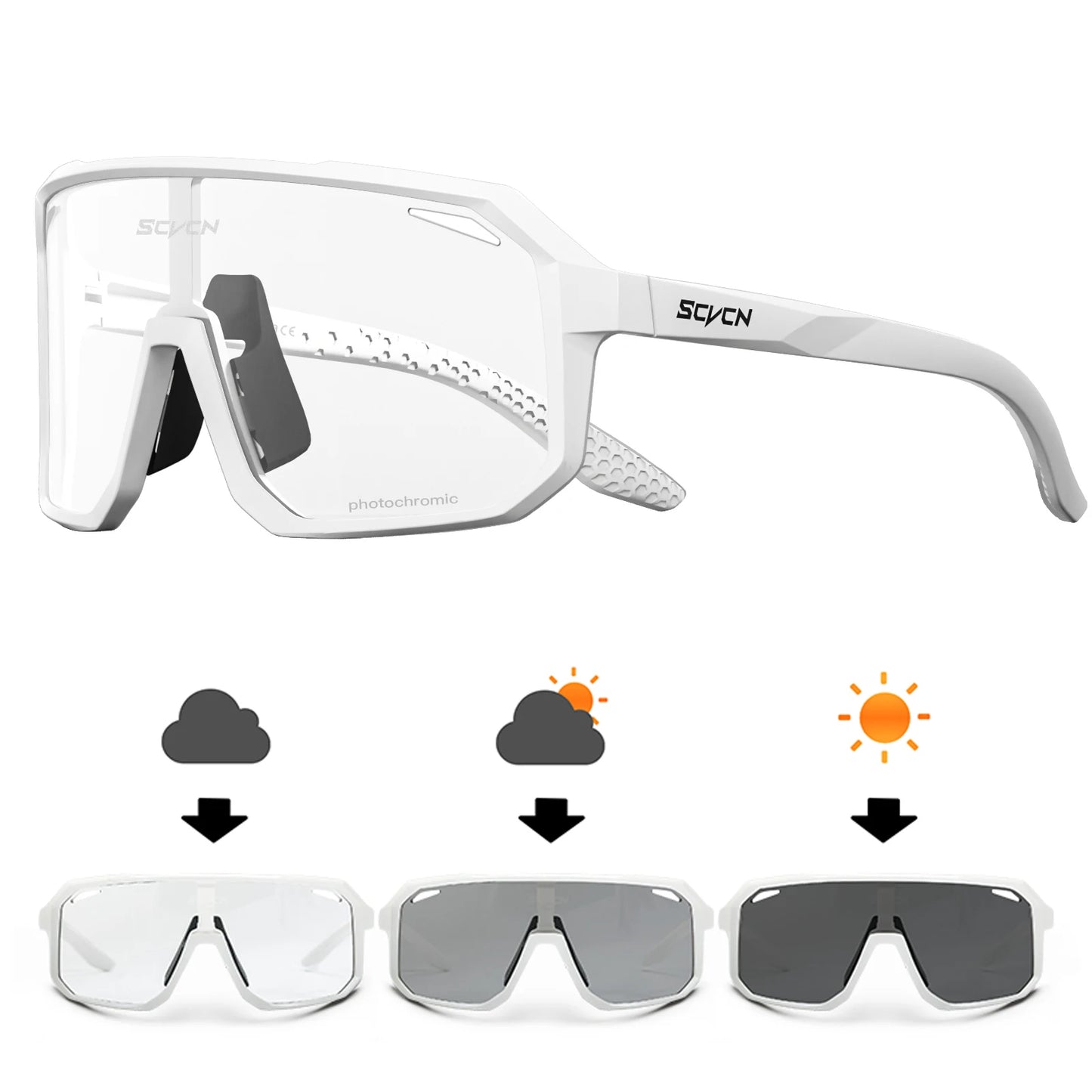 SCVCN New Cycling Glasses Bike Sunglasses Men UV400 Eyewear Outdoor Sports MTB Goggles Bicycle Women Riding Hiking Sunglasses Beauty World Shop
