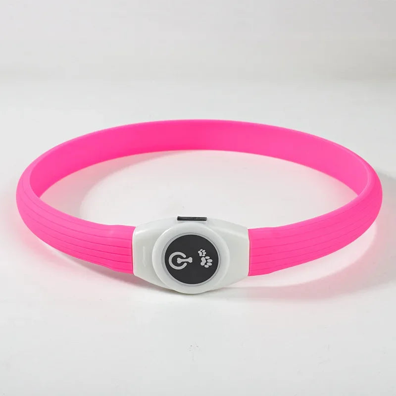 New Led Luminous Dog Collar PVC Waterproof , For Large Medium Small Dogs Collar Usb Light Night Safety Pet Glowing Accessories Beauty World Shop