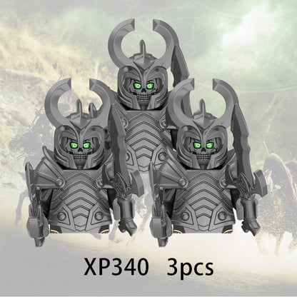 3pcs Lord Rings Elves Orcs Army Dwarf Rohan Mini Action Toy Figures Building Blocks Assembly Toys for Kids Birthday Gift Beauty World Shop
