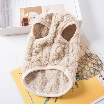 Soft Cozy Cat Clothes Winter Warm Fleece Costume Autumn Sphynx Vest Sweater for Small Dog Pullover Kitten Pet Jacket Coat Outfit Beauty World Shop