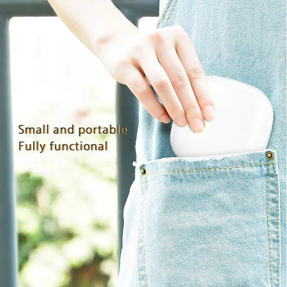 Mini Compact Foldable Pocket Hand Led Makeup Mirror With Led Light 5x/10x Magnification Rechargeable And Small Beauty World Shop