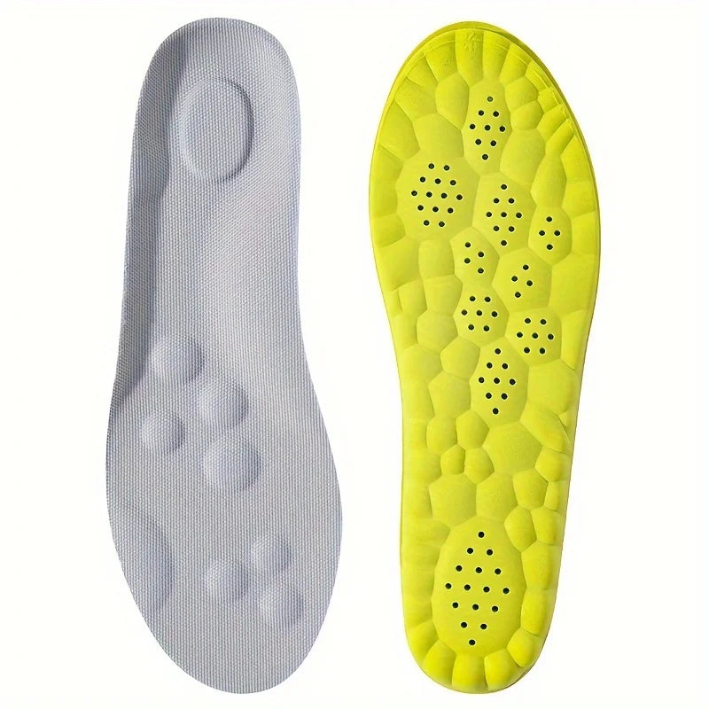 1Pair/2Pairs/4Pairs High Elasticity Latex Sport Insoles Soft Shoe Pads Arch Support Orthotic Insoles Breathable Deodorant Insole Beauty World Shop