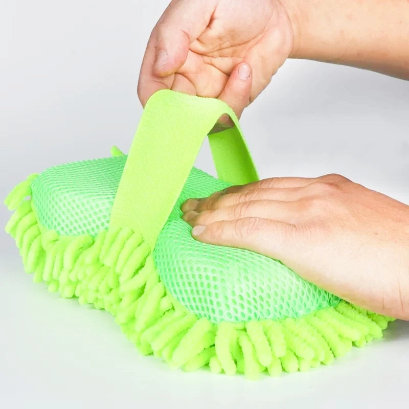 Microfiber Car Washer Sponge Cleaning Car Care Detailing Brushes Washing Towel Auto Gloves Styling Accessories Beauty World Shop