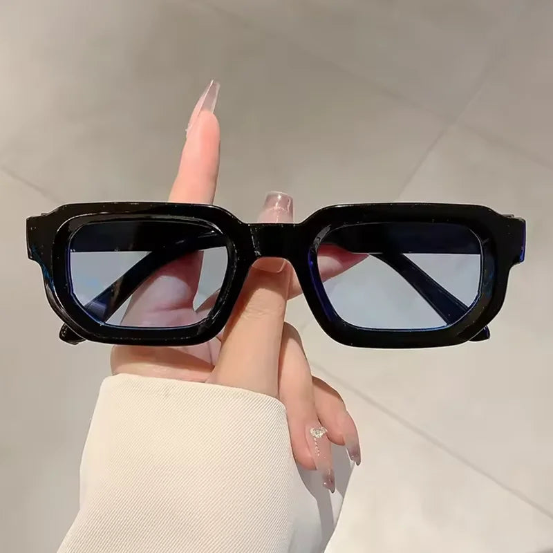 New Men Vintage Rectangle Frame Sunglasses Fashion Retro Sun Glasses Luxury Brand Design Glasses UV400 Eyewear Women Goggles Beauty World Shop