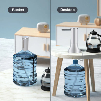 Electric Water Gallon Bottle Pump Automatic Water Dispenser Pump 19 Liters Foldable Desktop Water Bottle Pump H3 Rechargeable Beauty World Shop