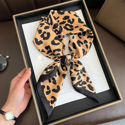 60Colors Luxury Scarf Women 70*70Cm Silk Feel Square Hair Wrapping Foulard Satin Shawl Big Size Head Bandana Hijab Handkerchief Beauty World Shop