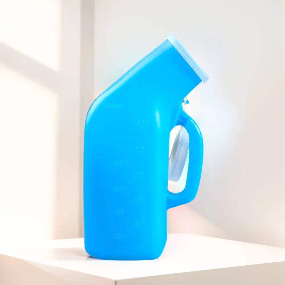1200ml Urinals for Men Spill Proof Portable Urinal Plastic Urine Bottle with Lid for Car Elderly and Incontinence Beauty World Shop