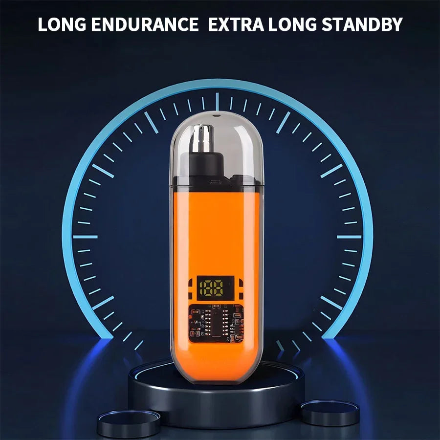 2 In 1 Electric Portable Ear And Nose Hair Trimmer Clipper 2024 Professional Painless Portable Eyebrow For Men Beauty World Shop