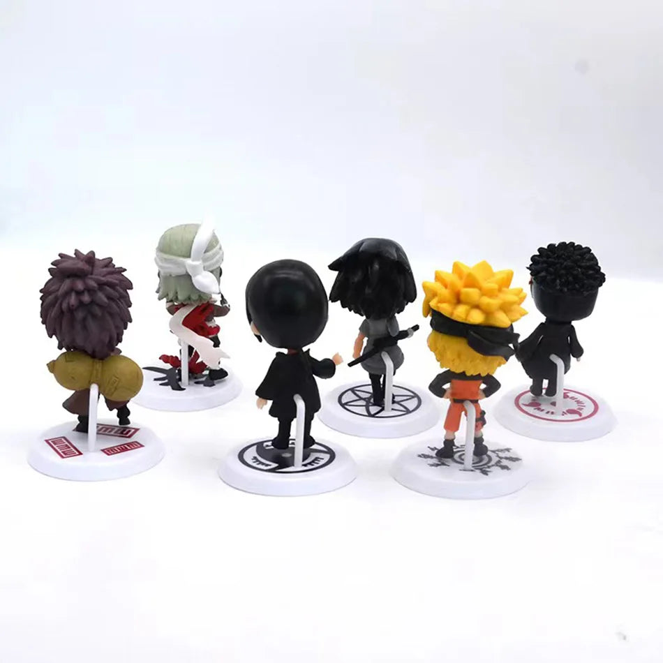 Hot 12pcs/set Anime Figure Naruto Shippuden Hinata Sasuke Itachi Kakashi Gaara Action Figure Q Version PVC Figures Toys Gift Beauty World Shop
