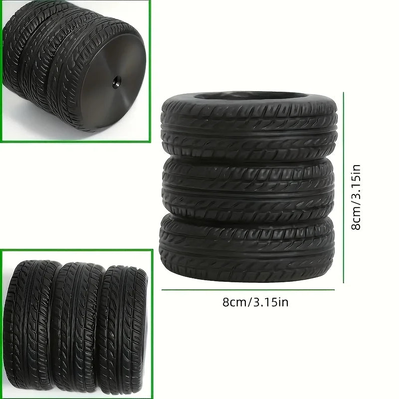 1pcs Fun Tire-Shaped Pen Holder -PVC Desk Organizer, Ideal for School and Office Supplies, Painted Finish, Office Supplies Beauty World Shop