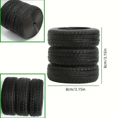 1pcs Fun Tire-Shaped Pen Holder -PVC Desk Organizer, Ideal for School and Office Supplies, Painted Finish, Office Supplies Beauty World Shop