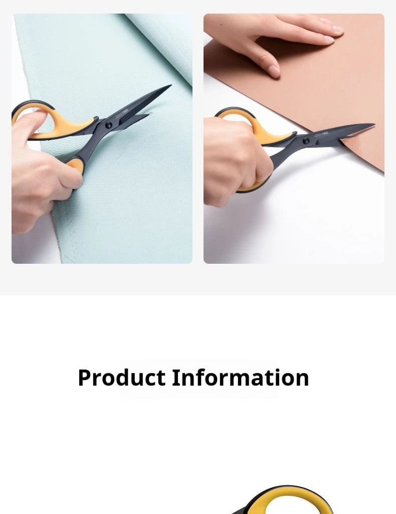 Deli-Stainless Steel Anti-Stick Scissors, Alloy Stationery, School Supplies, Office, Student, DIY, Hand Craft, 184mm Beauty World Shop