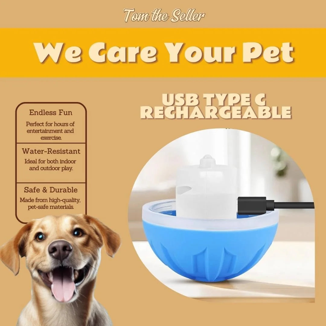 Pet toys Gravity Electric Amusement Pet Ball Smart Bouncing Ball For Dogs and Cats Beauty World Shop