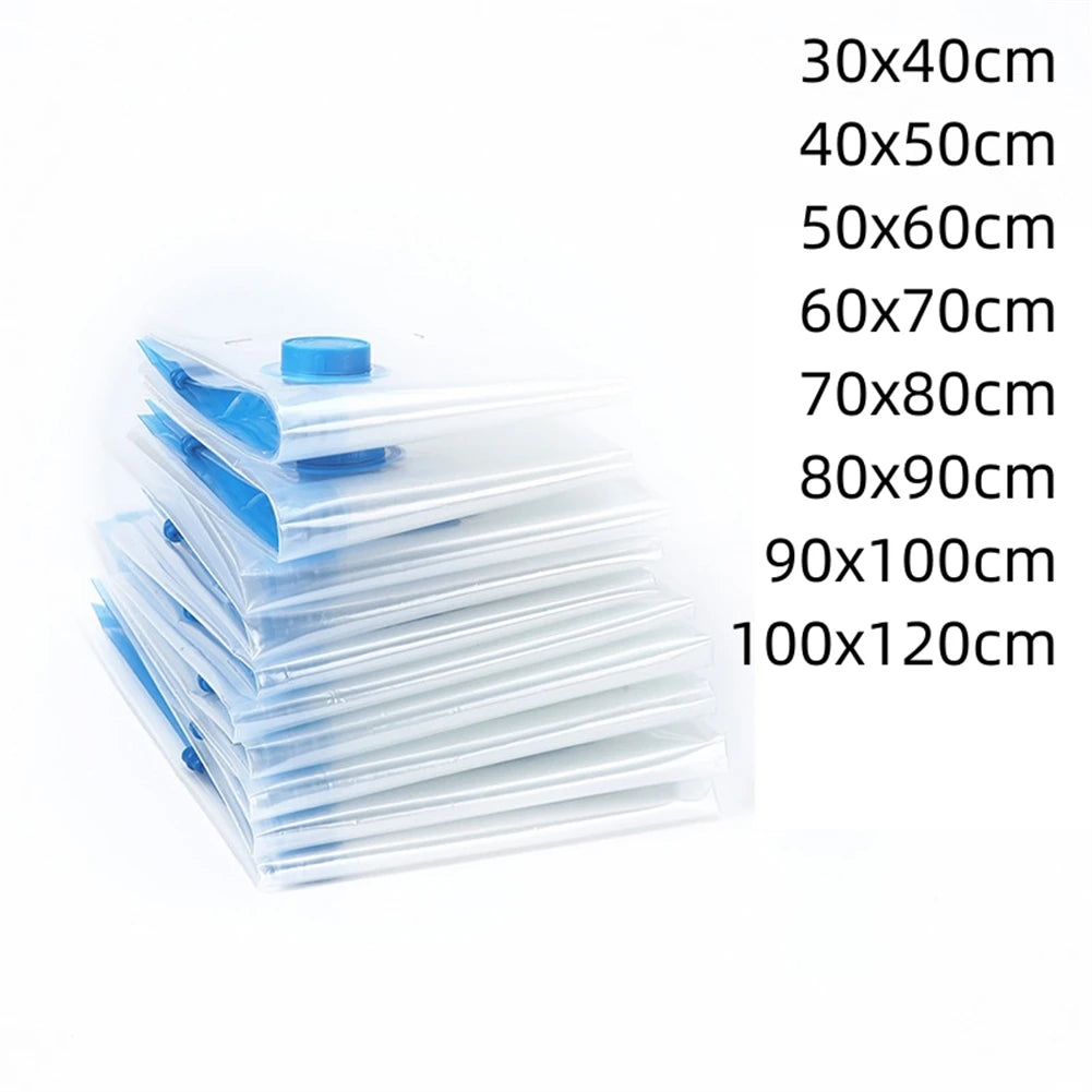 Vacuum Storage Bags With Valve Folding Compressed Space Saving Clothes Storage Big Size For Towel Cloth Blanket Beauty World Shop