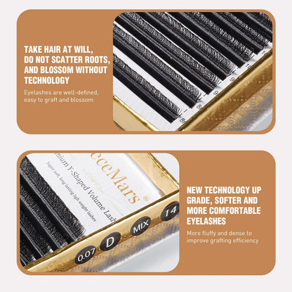 DeceMars YY Eyelash Extension 6mm-18mm Length Black Beauty World Shop