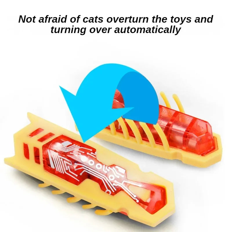 Funny Electric Bugs Catnip Toy Automatic Tunnel Mini Robot Bug Vibration Insect Toys For Cats Battery Operated Cockroach Ladybug Beauty World Shop