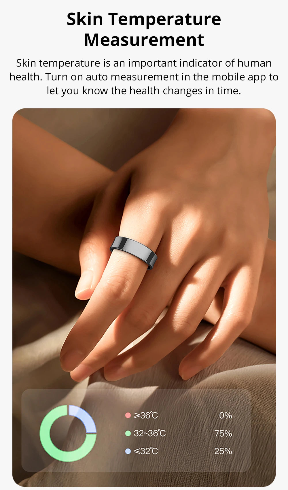 2024 COLMI R09 Smart Ring Men Women with Charging Case, Health and Sleep Monitor, Skin Temperature Monitor, 60 days battery life Beauty World Shop
