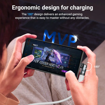 AUFU PD240W USB C to Type C OTG Adapter 540 Rotation 5A Fast Charge Cable Converter for iPhone 16 MacBook Samsung Xiaomi Laptop Beauty World Shop