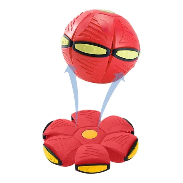 Flying Saucer Bouncing Ball Is A Durable Elastic and Fun Dog Pet Toy Suitable for Outdoor Activities and Exercise Beauty World Shop