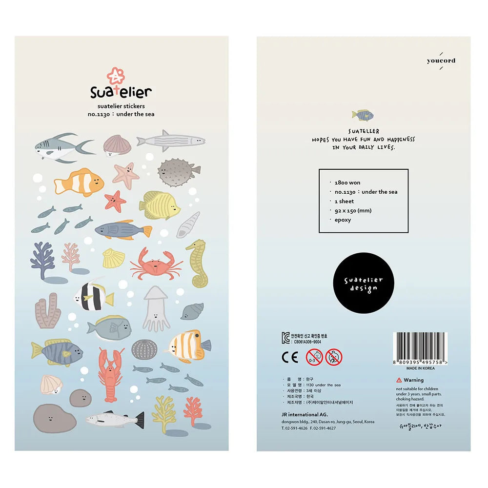 Korean Import Original Suatelier Collection Kawaii Daily Stickers Scrapbooking Diy Journal Stationery Sticker Deco Art Supplies Beauty World Shop