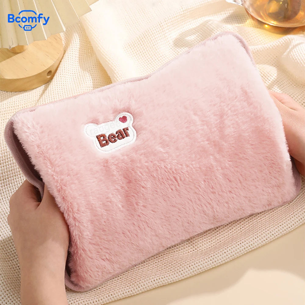 Electric Hot Water Bag Winter Portable Soft Electric Hand Warmer Rechargeable Reusable Explosion-Proof Warming Hand Pillow Beauty World Shop