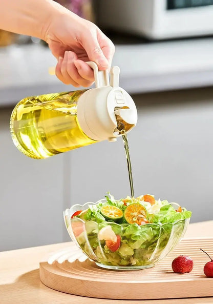 2in1 Kitchen Spray Oil Dispenser Oil Sprayer Polisher Or Only Brush Spray for Air Fryer Salad Grilling Roasting Cooking Kitchen Beauty World Shop