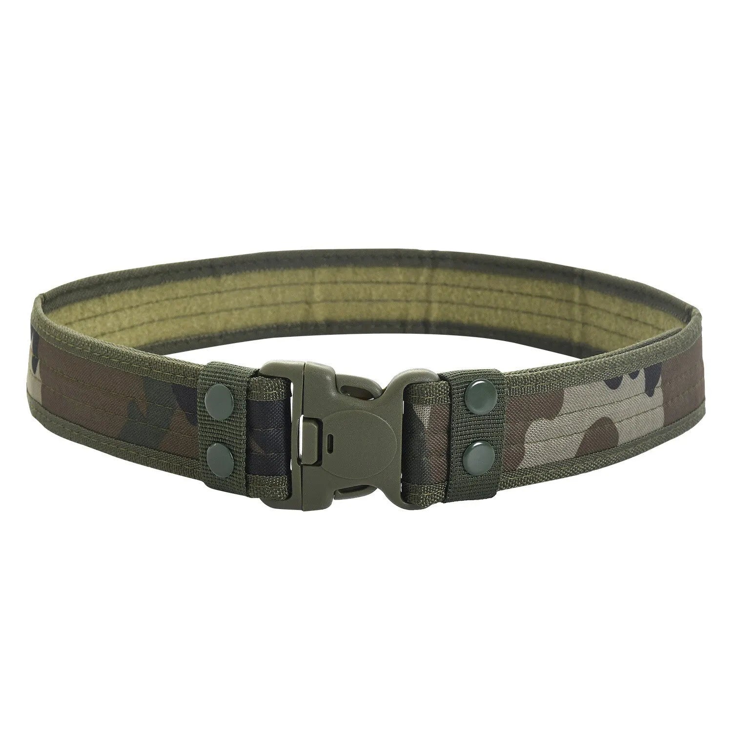 Men's Belt Outdoor Camouflage Tactical Belt Oxford Cloth Belt Mountaineering Belt Nylon Wide Waist Belt Work Belt Neutral Belts Beauty World Shop